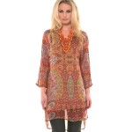 Augustine Silk Paise Over Tunic - $189.00