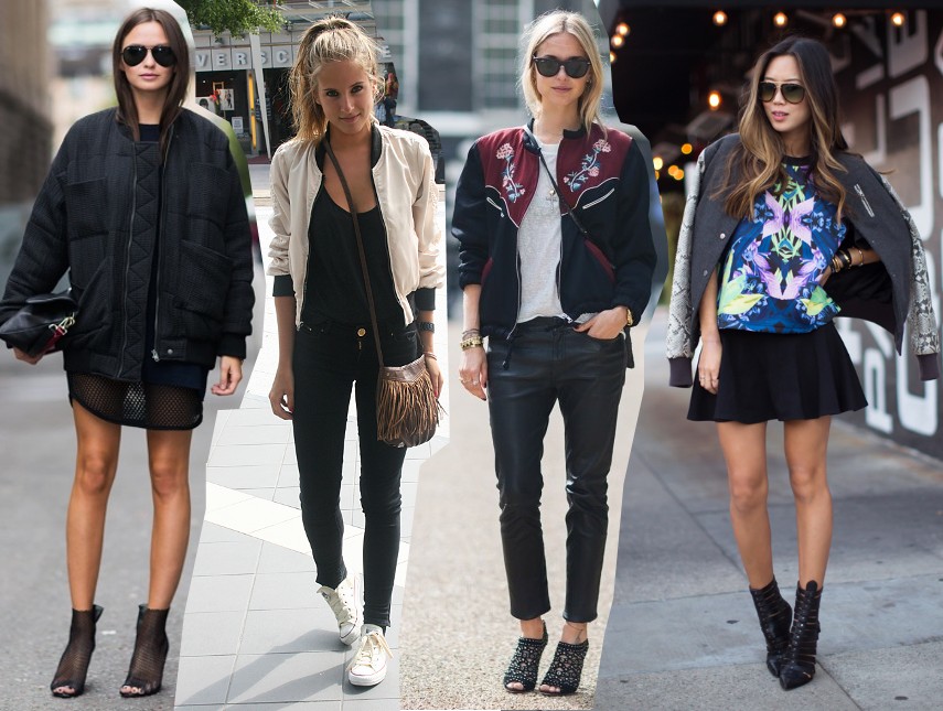 bomber jacket  trend 2014 outfits fashion blog bloggers wearing bomber jacket street style streetstyle